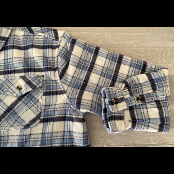 Sage Collective Blue Plaid Women's Utility Jacket xxl-NWT - Picture 3 of 8